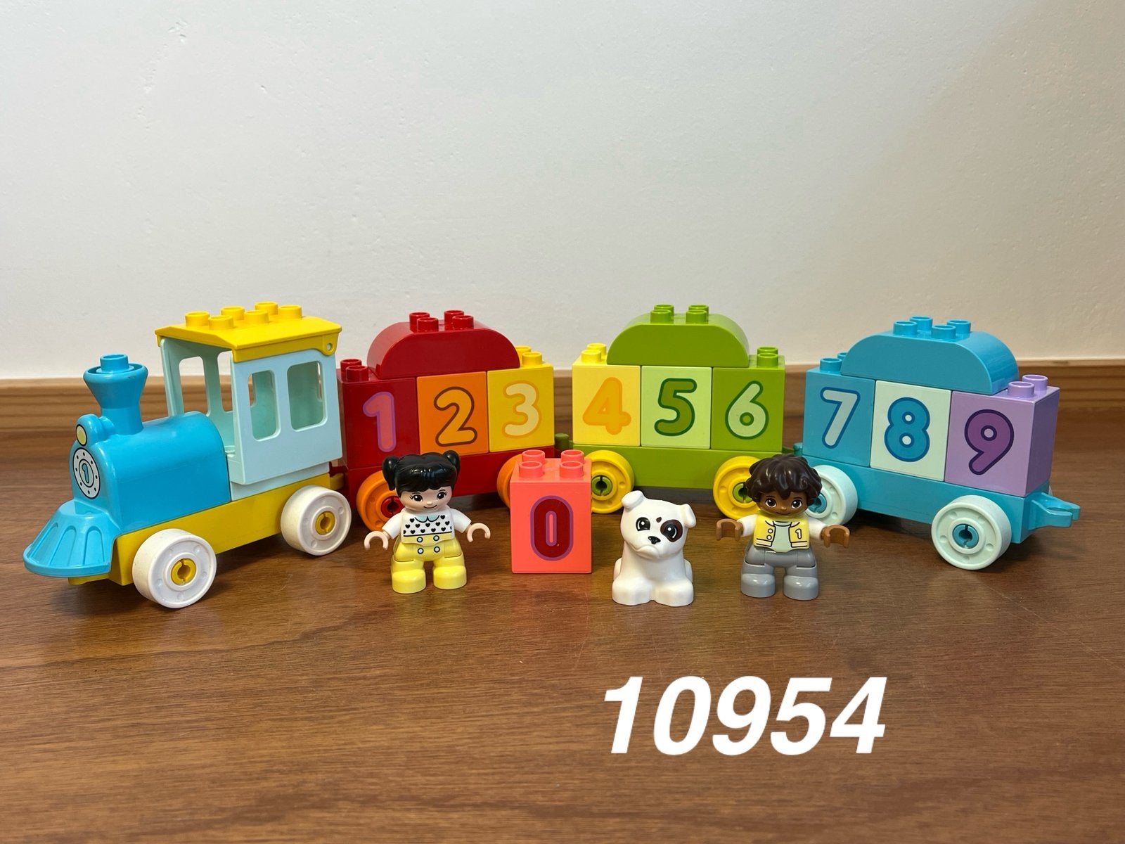 Duplo getallentrein 10954 (compleet) 9, Kinderen en Baby's, Speelgoed | Duplo en Lego, Ophalen of Verzenden, Zo goed als nieuw