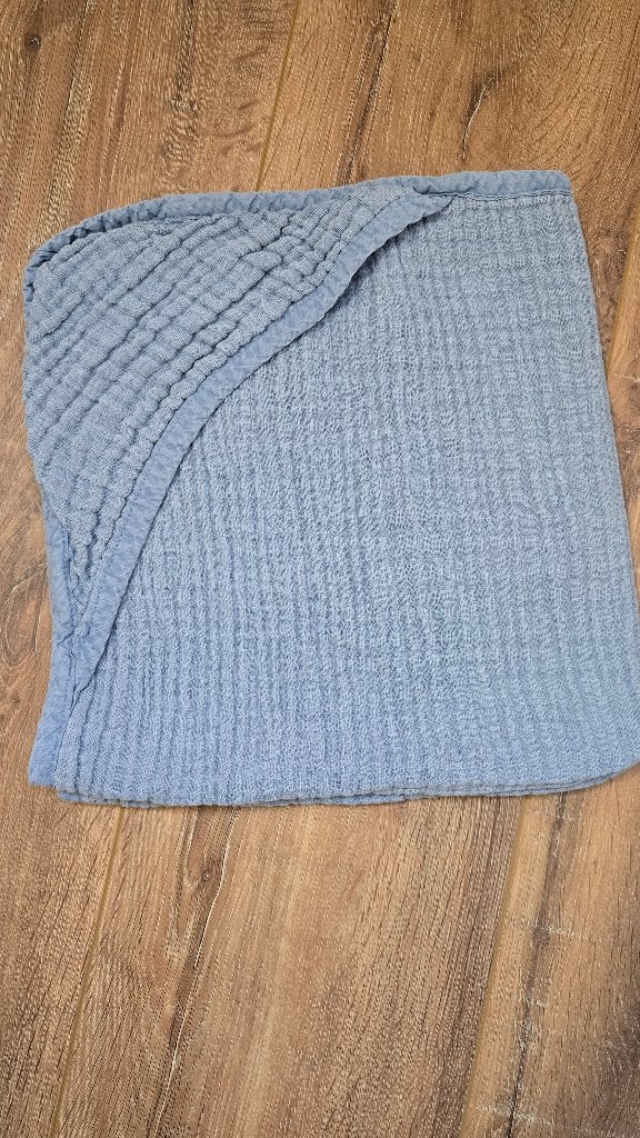 Blauwe hydrofiele badcape van Bambino, Kinderen en Baby's, Ophalen of Verzenden, Zo goed als nieuw, Overige typen