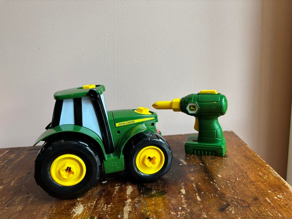 John Deere Tractor met Boormachine - Bouwplezier!, Ophalen of Verzenden, Zo goed als nieuw, Bouwen