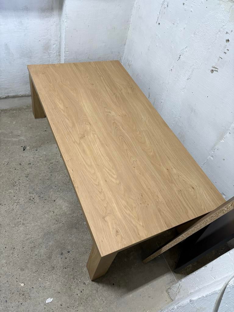 Eikenhouten woonkamertafel, Gebruikt, 50 tot 75 cm, Eikenhout, 150 tot 200 cm