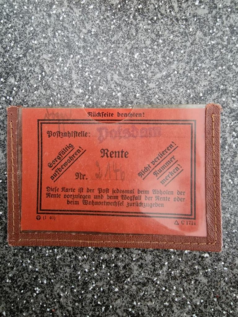 Duitse rentekaart, Ophalen of Verzenden