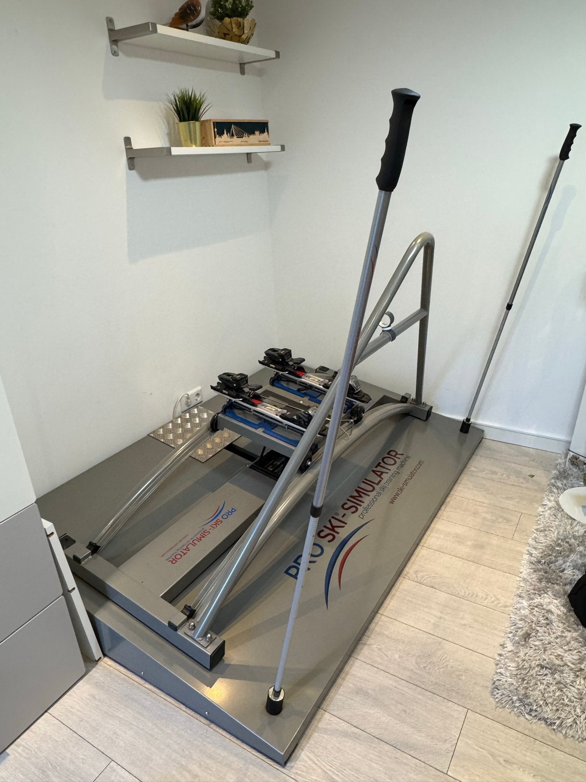 Professionele Ski Simulator met bindingen en app-koppeling, 160 tot 180 cm, Overige typen, Zo goed als nieuw, Skiën