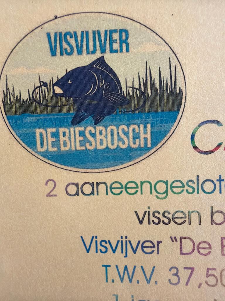 Visvijver De Biesbosch - Cadeaubon, Eén persoon