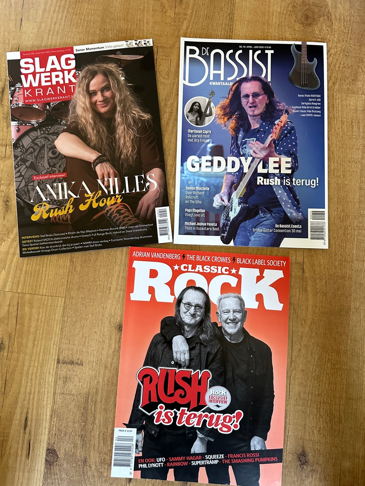 Classic Rock, De Bassist, Slagwerkkrant - Rush edities, Ophalen of Verzenden, Nieuw, Muziek, Film of Tv