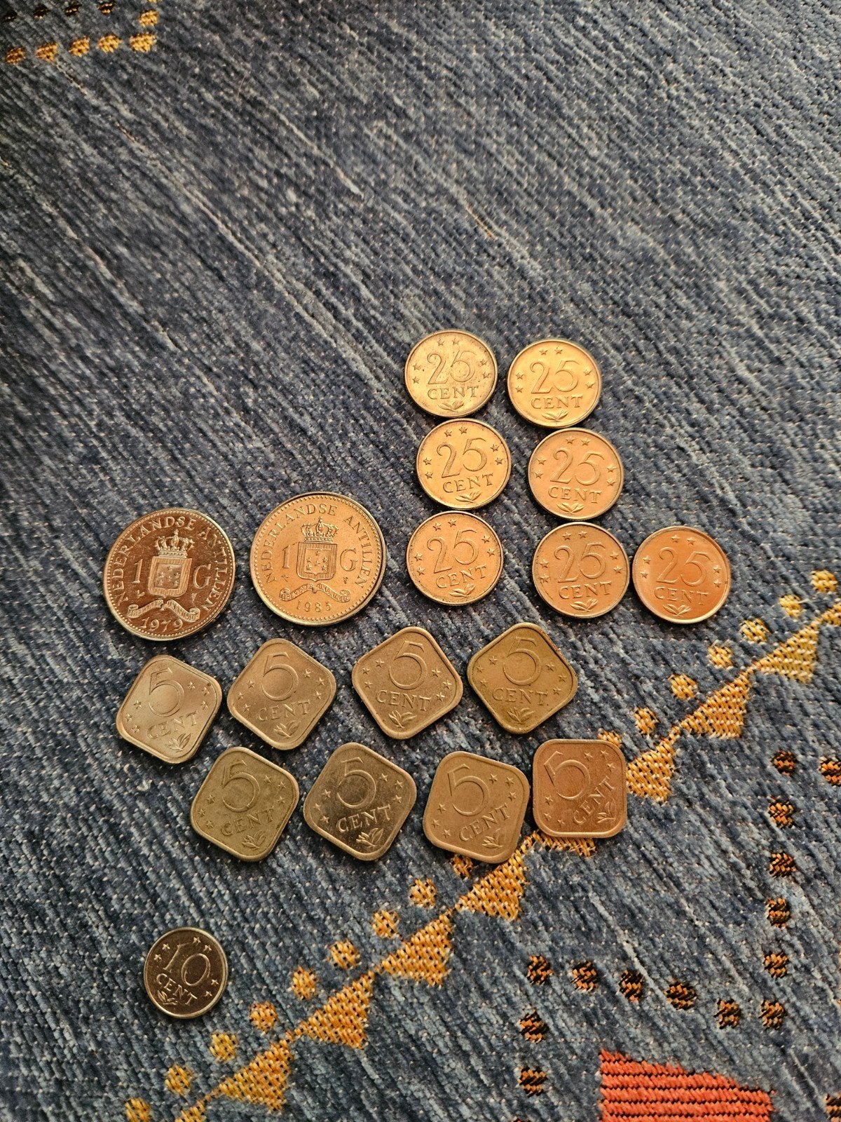 Diverse Nederlandse Antillenmunten: gulden, kwartjes, centen, Postzegels en Munten, Munten | Nederland, Ophalen of Verzenden, Koningin Juliana