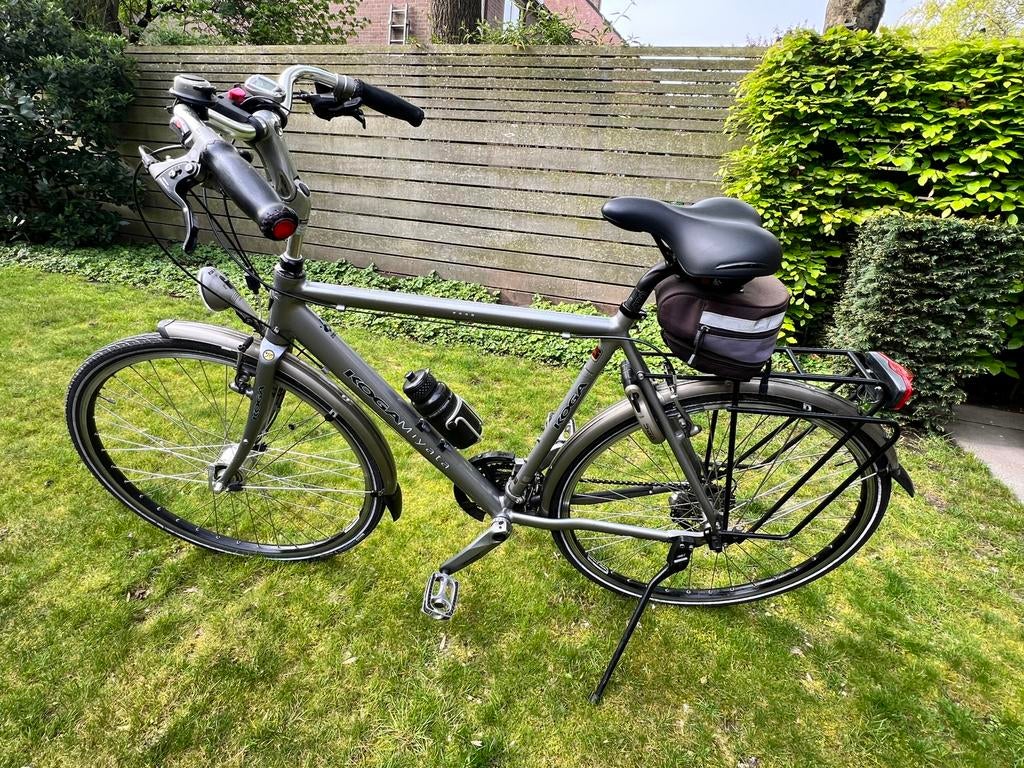 Herenfiets Koga Miyata Traveller framemaat 57, Gebruikt, Velgrem, Versnellingen, 57 tot 61 cm