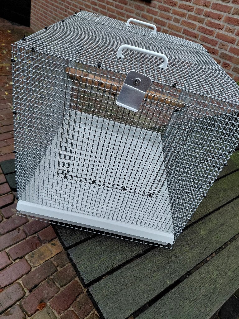 Kooi/vervoer-transport/tijdelijk verblijf parkiet-papegaai, Ophalen of Verzenden, Nieuw, Metaal, Vogelkooi