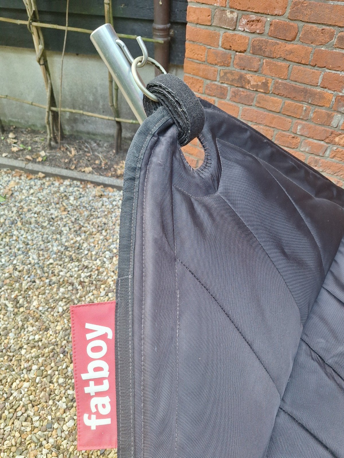 Fatboy hangmat headdemock zwart, Tuin en Terras, Ophalen, Opvouwbaar, Meerpersoons, Zo goed als nieuw