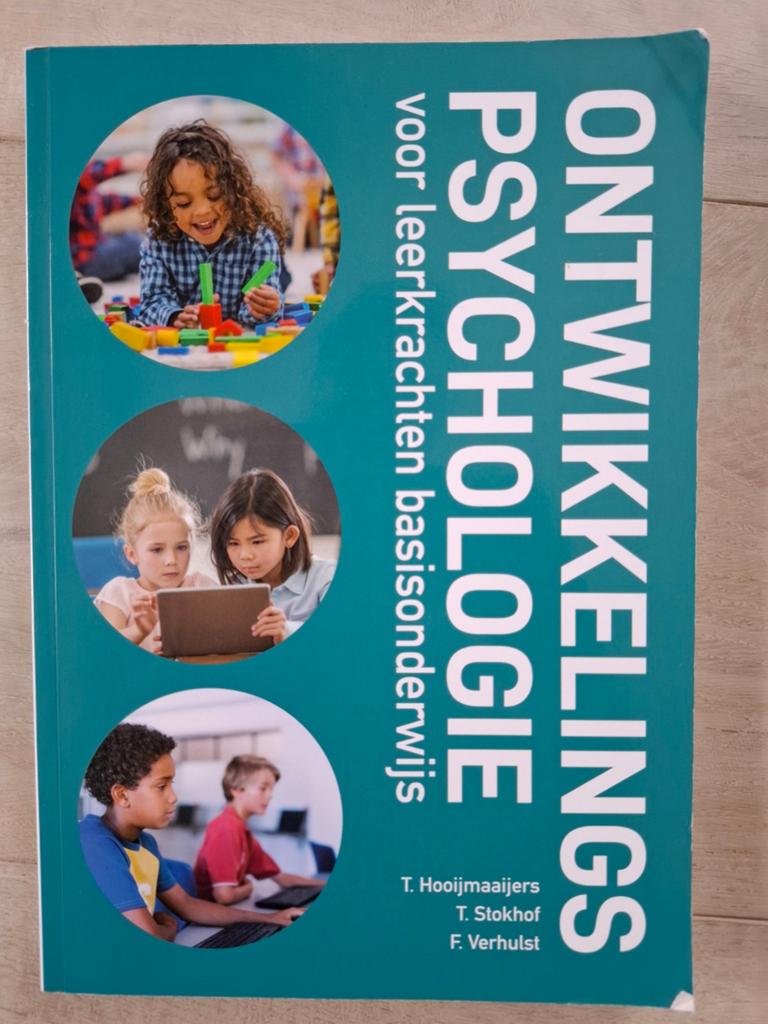 Ontwikkelingspsychologie voor leerkrachten basisonderwijs, Overige vakken, Ophalen of Verzenden, Zo goed als nieuw, T. Hooijmaaijers, T. Stokhof, F. Verhulst