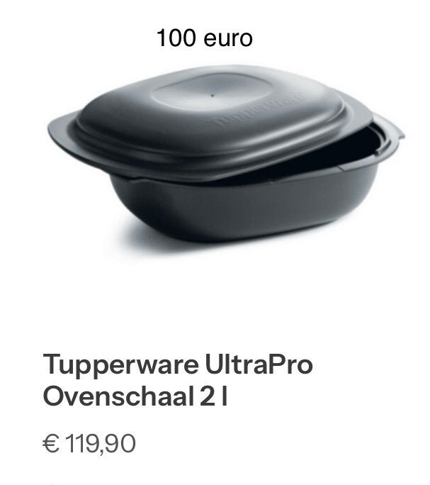 Tupperware UltraPro Ovenschaal 2 Liter, Overige kleuren, Nieuw, Ophalen of Verzenden, Bak of Kom
