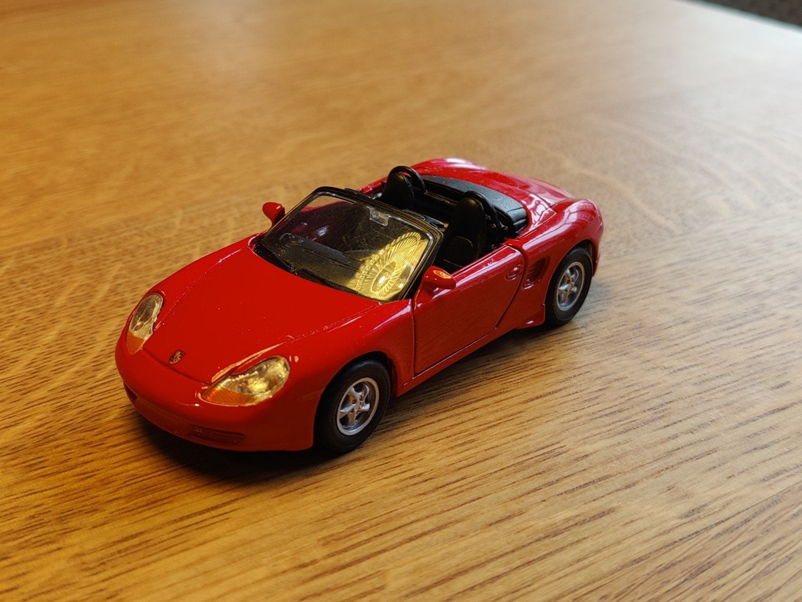 Welly Porsche Boxster ROOD, Ophalen of Verzenden, Auto