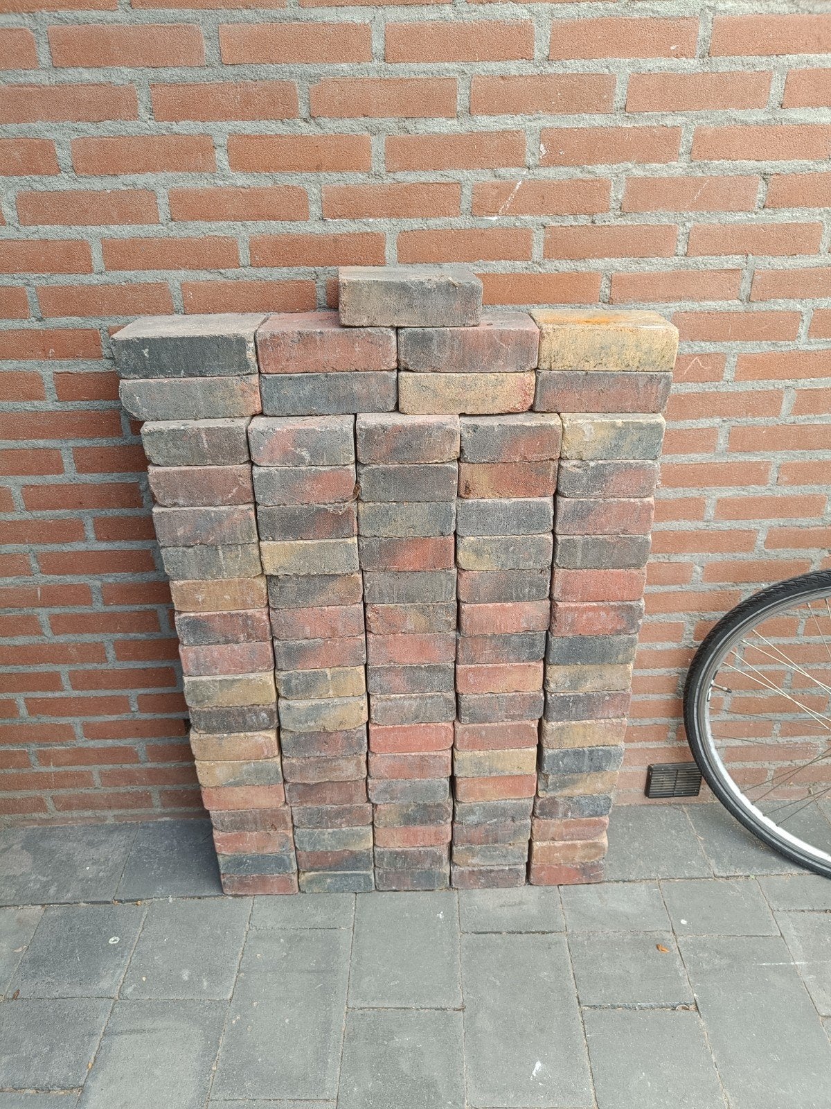 Tuinklinkers nieuw 15x20x5 rood, geel en grijs, Tuin en Terras, Ophalen, Nieuw, Overige materialen
