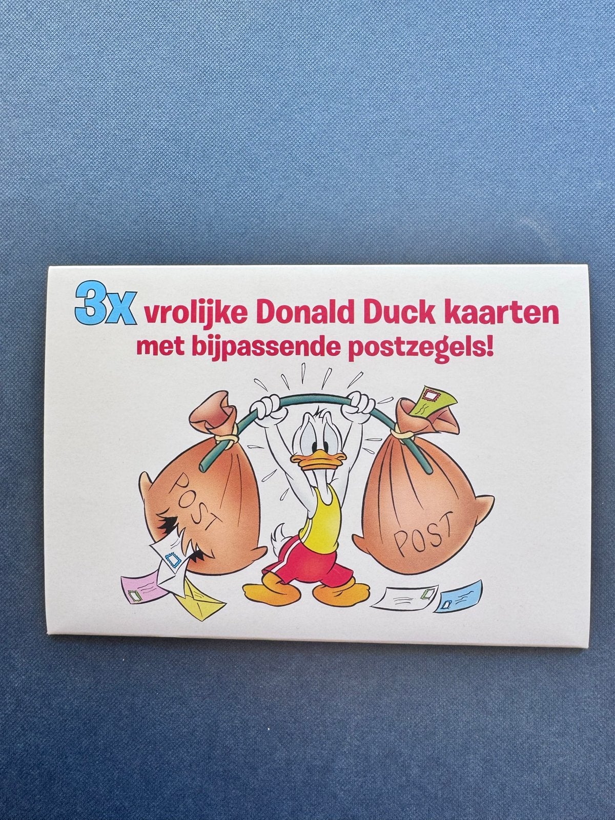 3x Vrolijke Donald Duck kaarten met bijpassende postzegels, Ophalen of Verzenden, Na 1940, Postfris