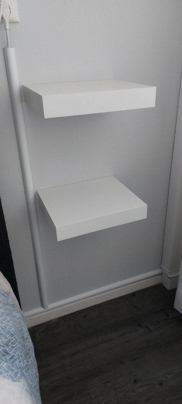 Witte IKEA LACK wandplanken (4 stuks), Ophalen of Verzenden, Gebruikt