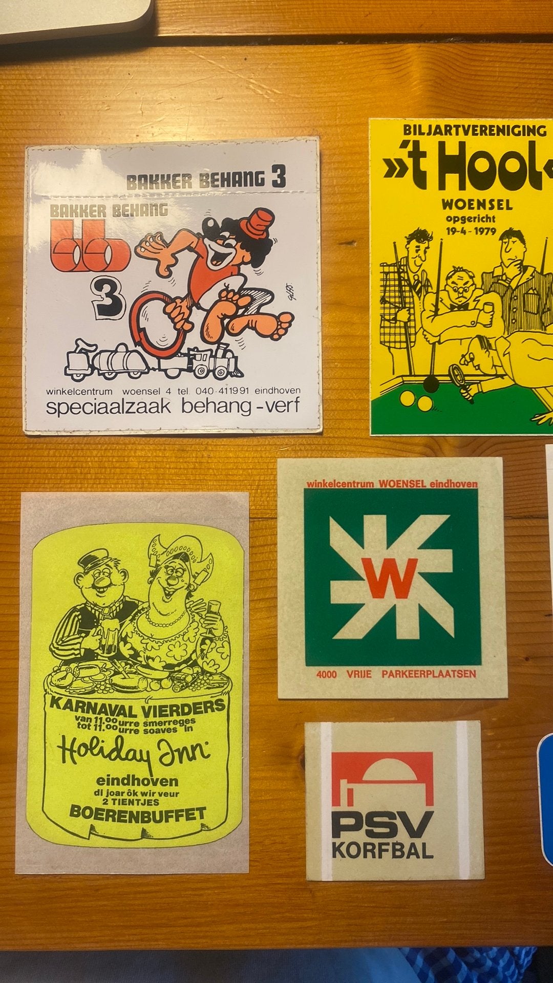 Diverse stickers Eindhoven jaren ‘70-‘80, Ophalen of Verzenden, Zo goed als nieuw