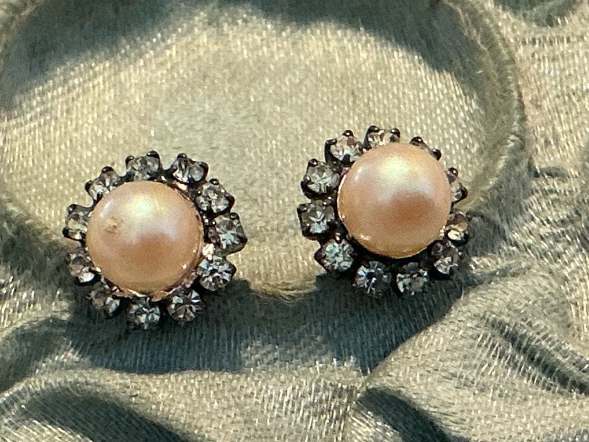 ZILVER 925 PAREL OORKNOPPEN MET WITTE EDELSTENEN, Verzenden, Zilver, Oorbellen, Met edelsteen