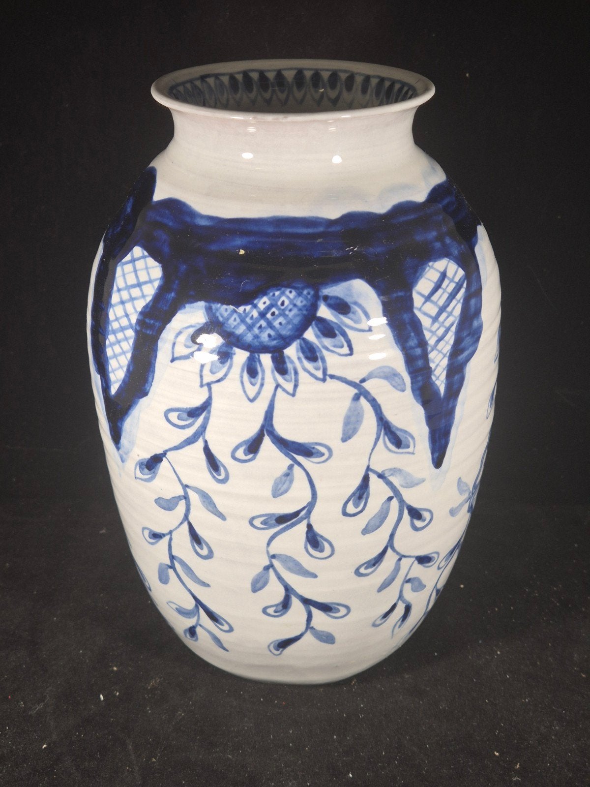 blauw witte vaas maastricht rozendaal, Antiek en Kunst, Ophalen