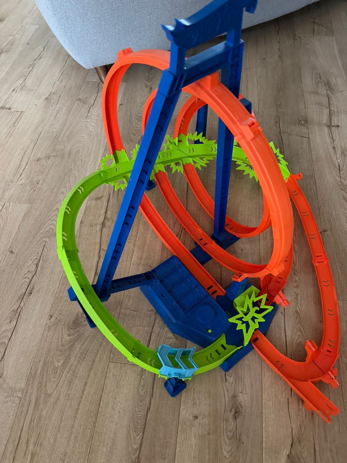 Hotwheels looping, Ophalen, Racebaan, Zo goed als nieuw, Hot Wheels
