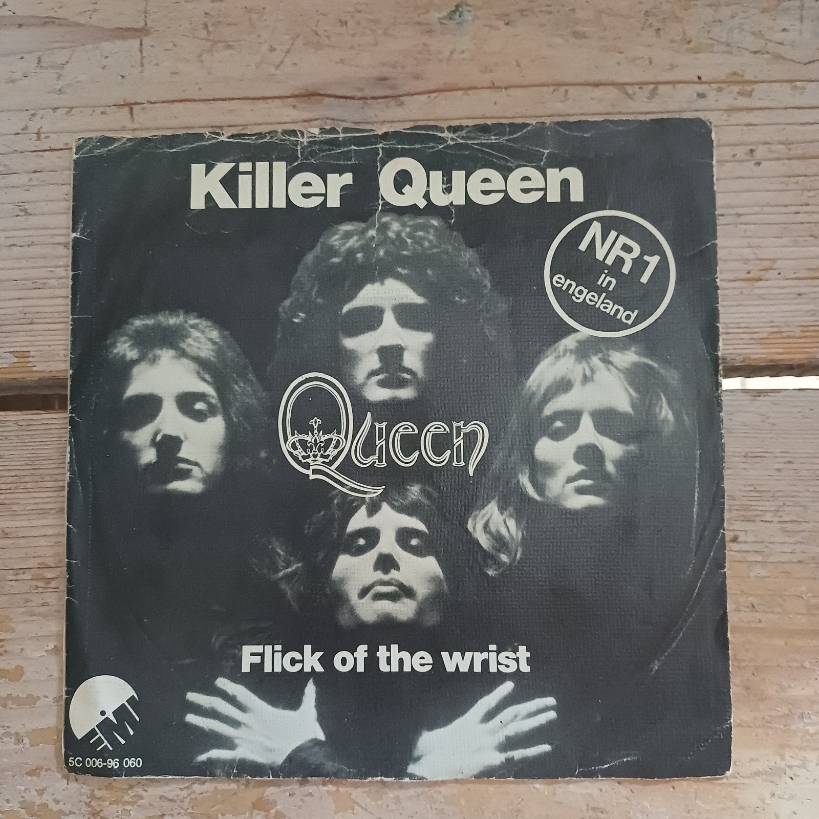 Queen - Killer Queen / Flick of the Wrist 7 inch vinyl, Gebruikt, Originele persing, 7 inch, Ophalen of Verzenden