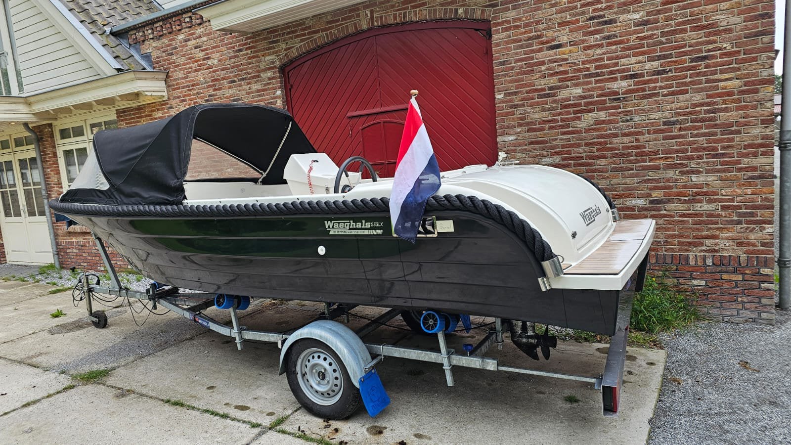 Waeghals 533LX, Watersport en Boten, Sloepen, Ophalen of Verzenden, Zo goed als nieuw, Trailer