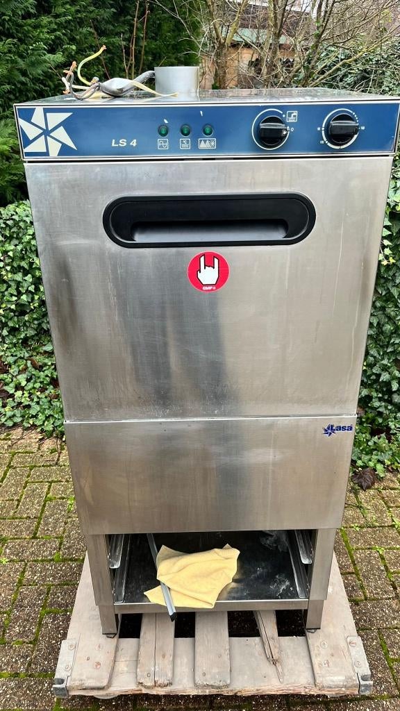 Professioneel rvs, inox vaatwasmachine fabr LASA type LS4, Ophalen, Gebruikt, 60 cm of meer, Vrijstaand