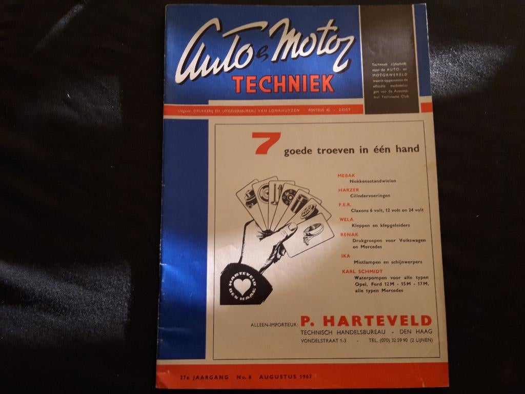 Auto en Motor Techniek 8 '67 - o.a. DAF Bus SB Isuzu Jalta, Algemeen, Ophalen of Verzenden, Zo goed als nieuw, DAF Bus