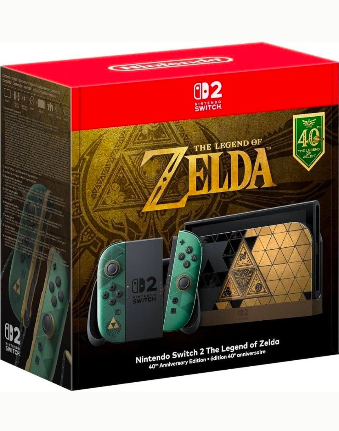 Nintendo Switch 2 The Legend of Zelda 40th Anniversary, Ophalen, Nieuw, Met 2 controllers, Switch 2019 Upgrade