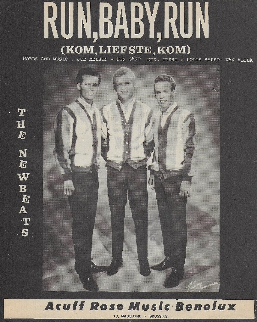 Blz52 bladmuziek: the new beats - run,baby,run acuff rose, Muziek en Instrumenten, Bladmuziek, Ophalen of Verzenden, Zo goed als nieuw