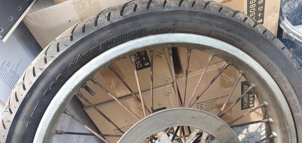 Suzuki savage ls650 velgen met banden, Ophalen of Verzenden