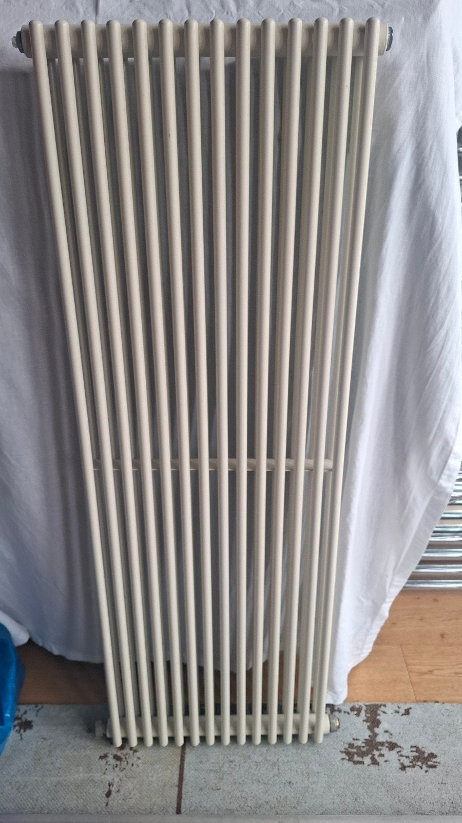 Verticale radiator, crème wit, gebruikt, Ophalen, Gebruikt, Radiator, Minder dan 60 cm