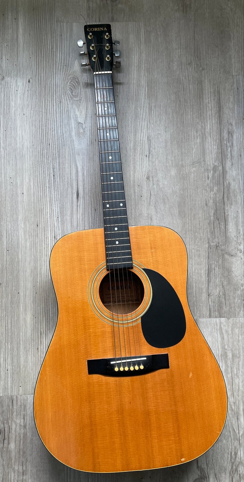 Corina Western Gitaar - Vintage Akoestische Gitaar, Muziek en Instrumenten, Ophalen of Verzenden, Gebruikt, Western- of Steelstringgitaar