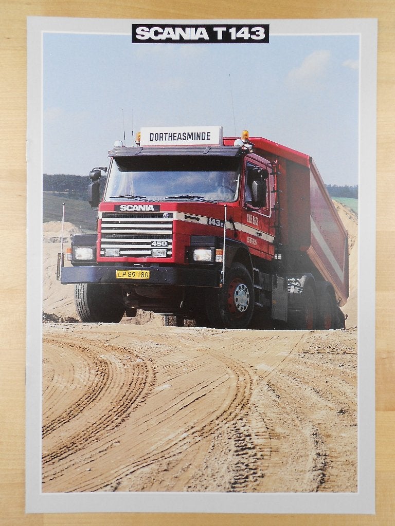 Scania T143 Brochure 1989 - T 143 V8 Torpedo Neus, Verzenden, Zo goed als nieuw, Overige merken, Scania
