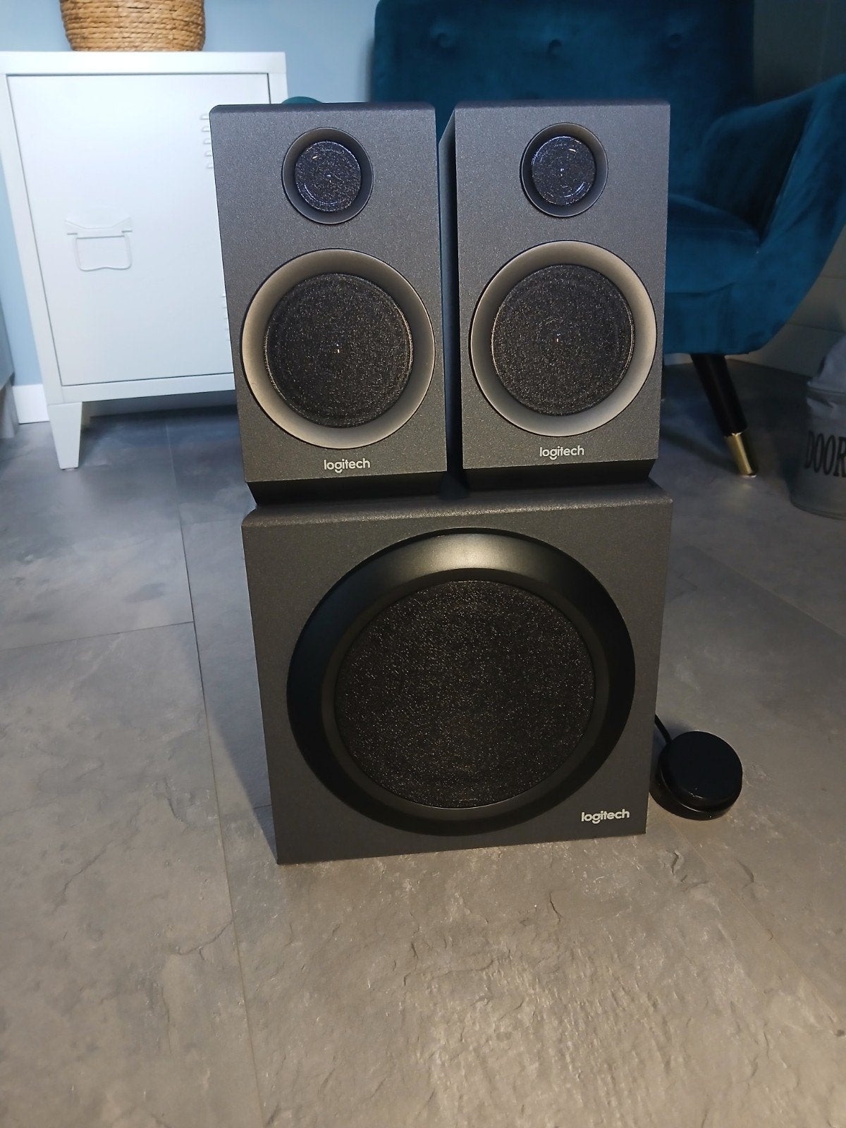 Logitech Z333 Multimedia Speakers 2.1 Stereo Set, Ophalen, Zo goed als nieuw, Audiokanaal 2.1, Logitech