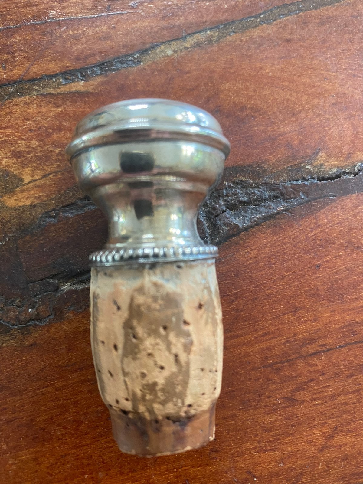 Zilveren wijnstop, Ophalen of Verzenden, Zilver
