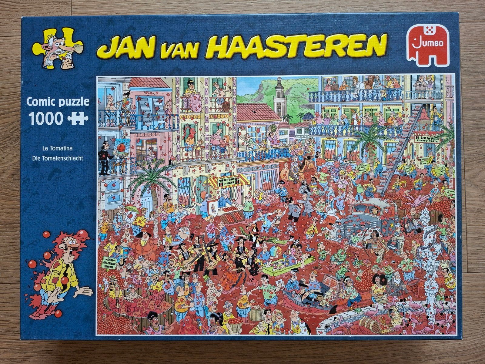 🍅Jan van Haasteren - La Tomatino - 1000🧩🧩, Ophalen of Verzenden, 500 t/m 1500 stukjes, Zo goed als nieuw