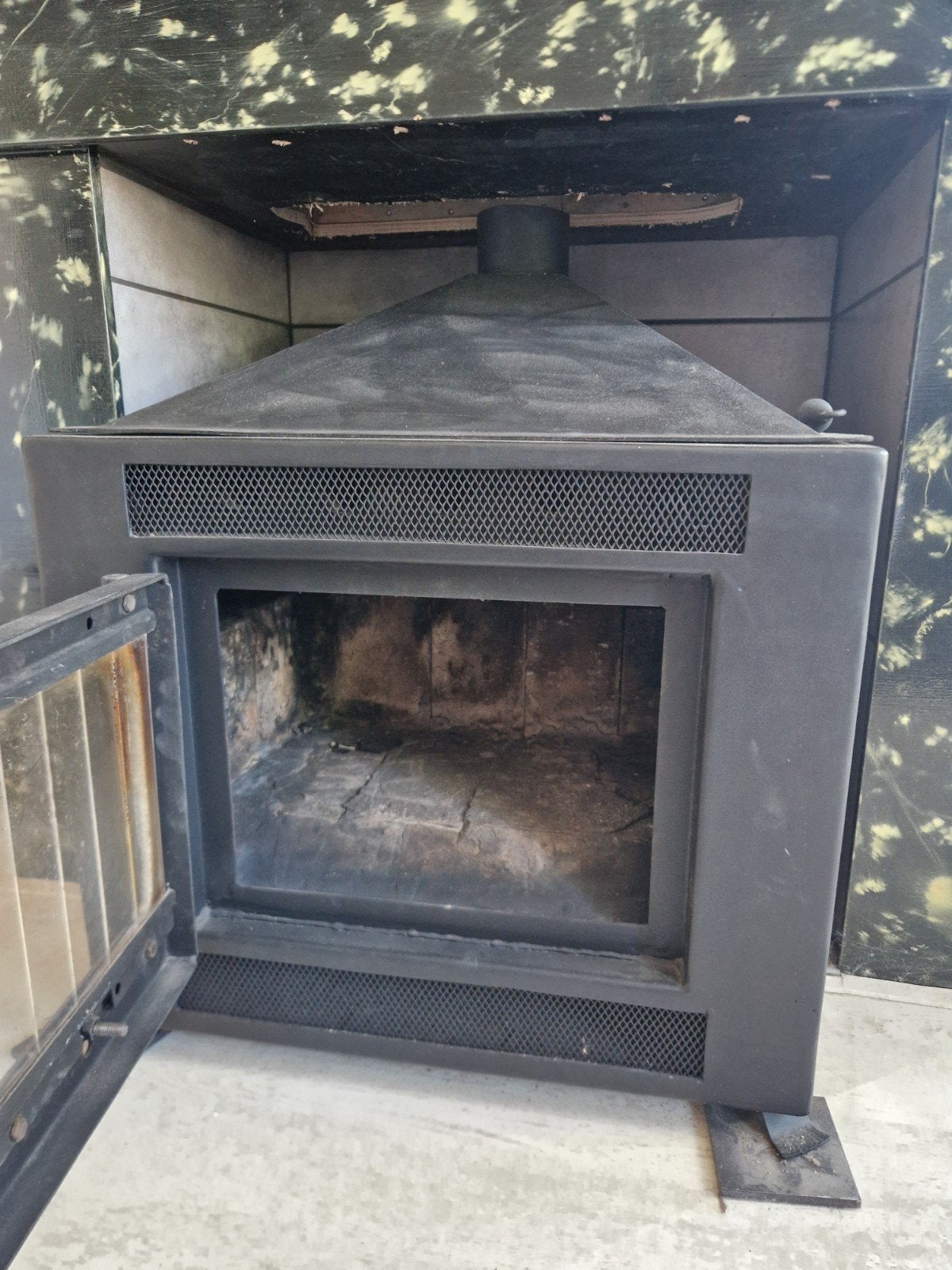 Gebruikte Houthaard, Huis en Inrichting, Haarden, Ophalen, Gebruikt, Inbouwhaard, Houthaard