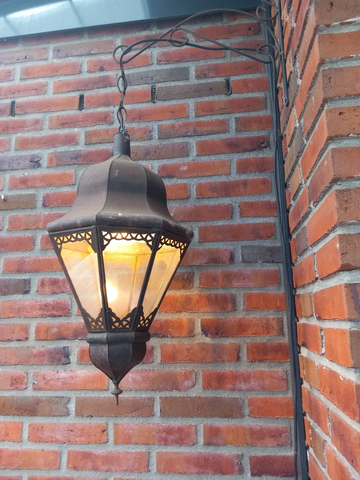 Mooie vintage ijzeren hanglamp, Ophalen