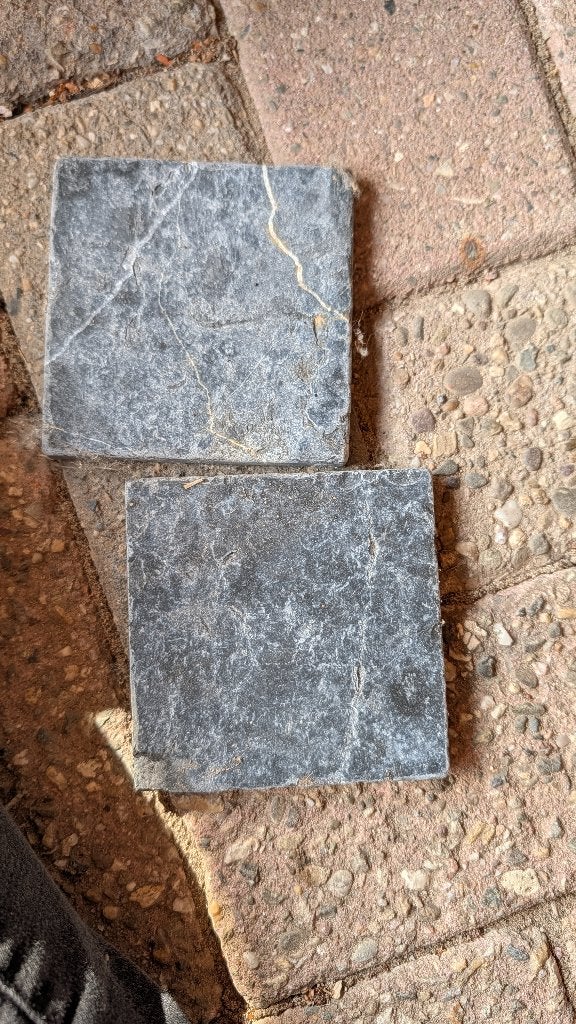 GRATIS Getrommelde marmeren wandtegels 10x10cm, Ophalen, Hardsteen, Wandtegels, Nieuw