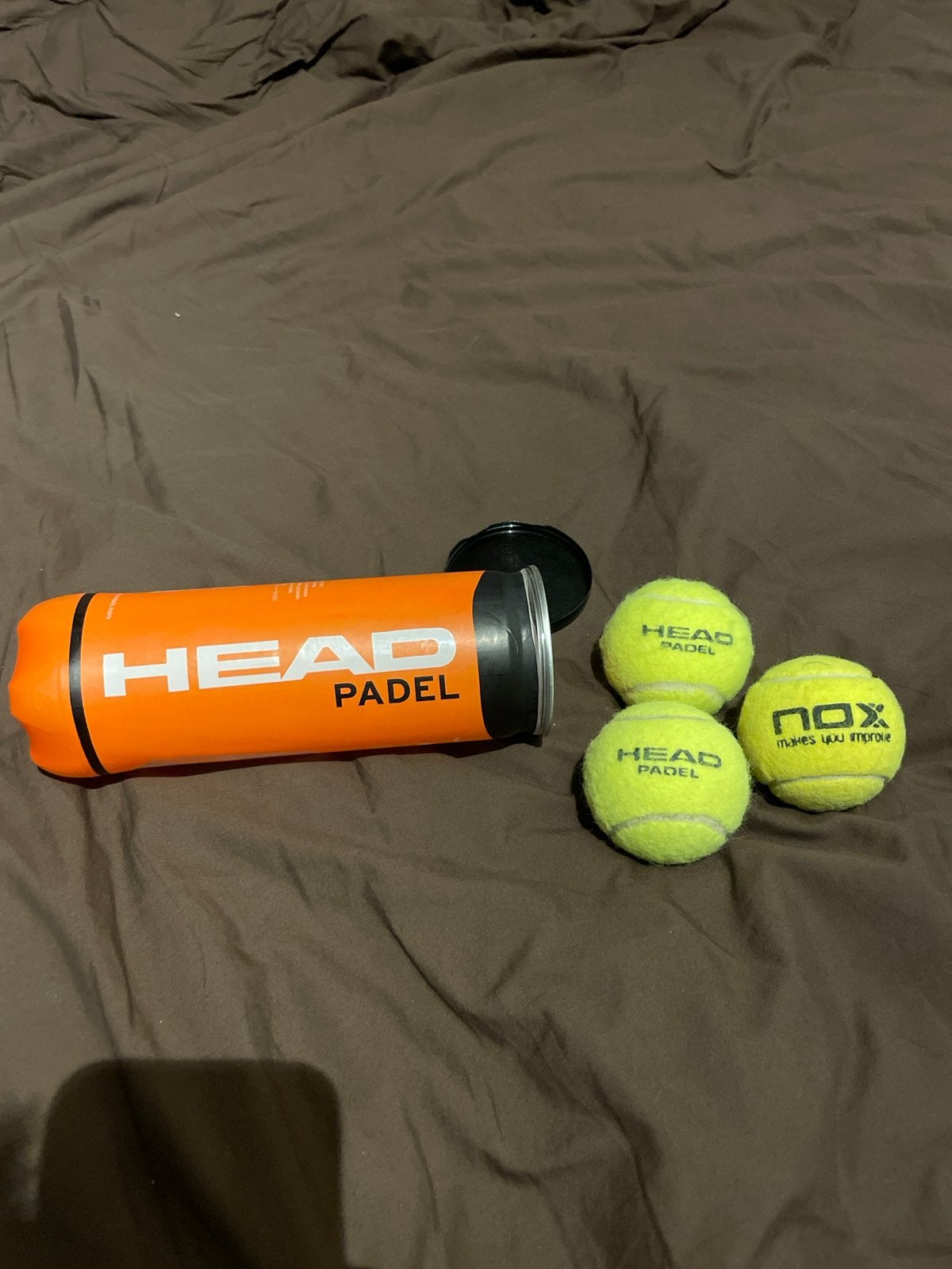 3 tennisballen - Head Padel en Nox, Gebruikt, Ballen, L00, Ophalen of Verzenden