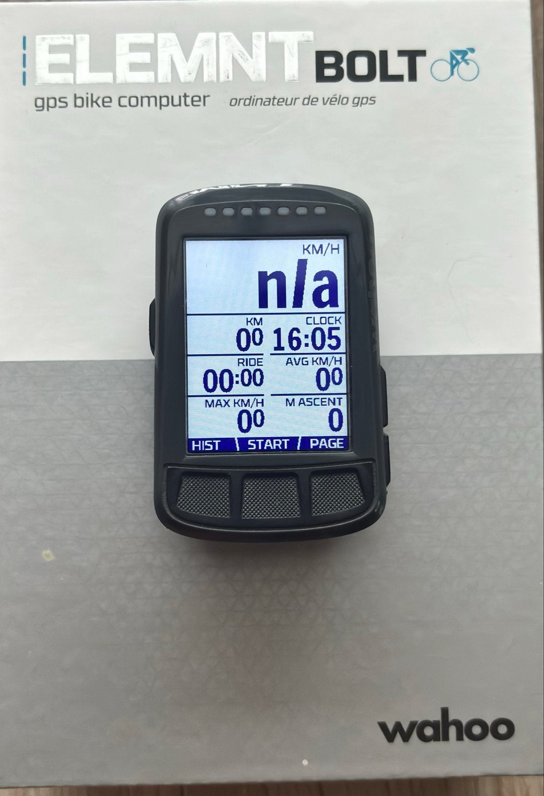 Wahoo ELEMNT BOLT GPS Fietscomputer, Fietsen en Brommers, Fietsaccessoires | Fietscomputers, Ophalen of Verzenden, GPS, Zo goed als nieuw