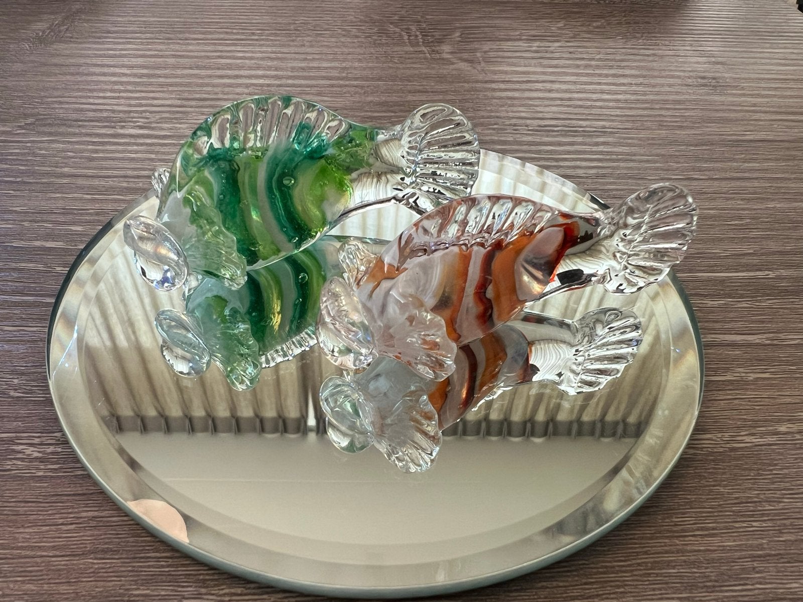 set van 2 Murano glazen vissen, Handgemaakt Venetië, Ophalen of Verzenden