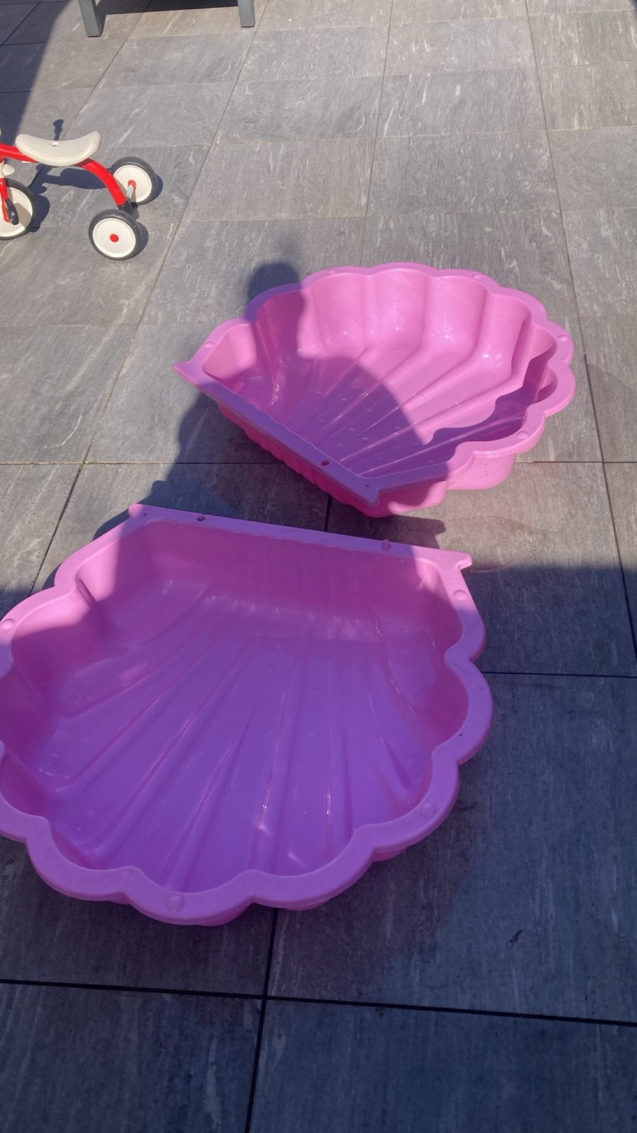 Roze schelp zandbak/waterbak, Kinderen en Baby's, Speelgoed | Buiten | Zandbakken, Gebruikt, Ophalen