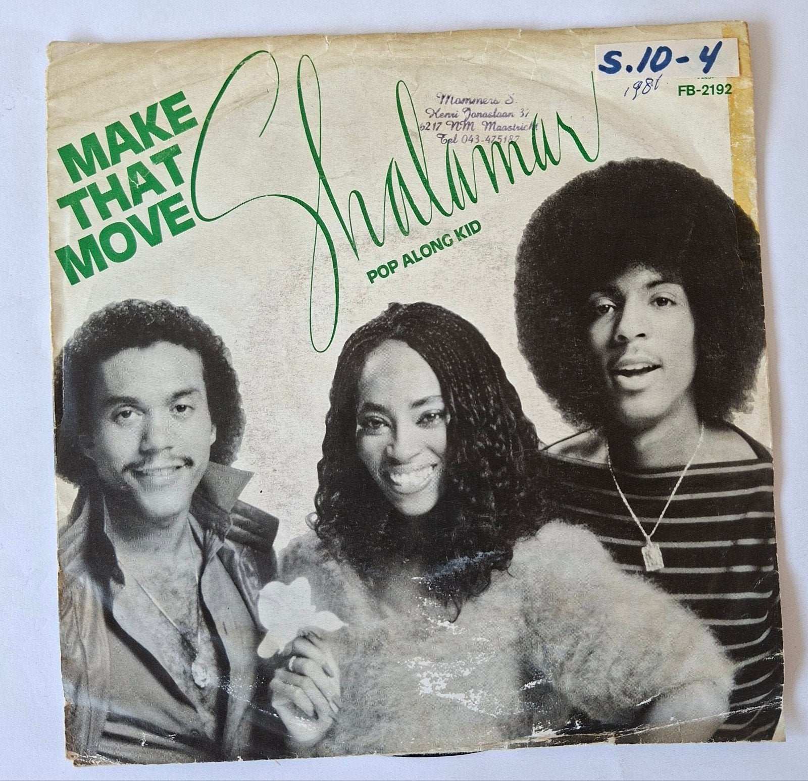 Shalamar          Make That Move, Gebruikt, 7 inch, Ophalen of Verzenden, Pop