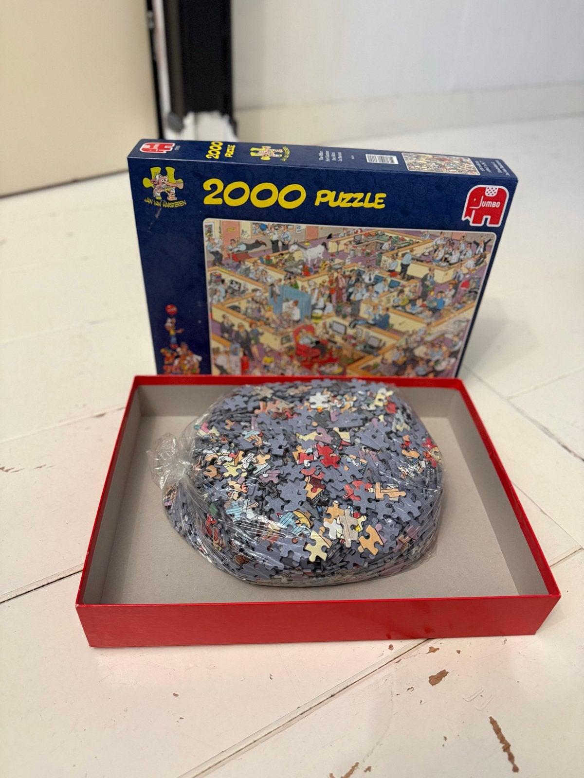 Jumbo Jan van Haasteren 2000 stukjes puzzel - Kantoor, Ophalen, Meer dan 1500 stukjes, Gebruikt, Legpuzzel