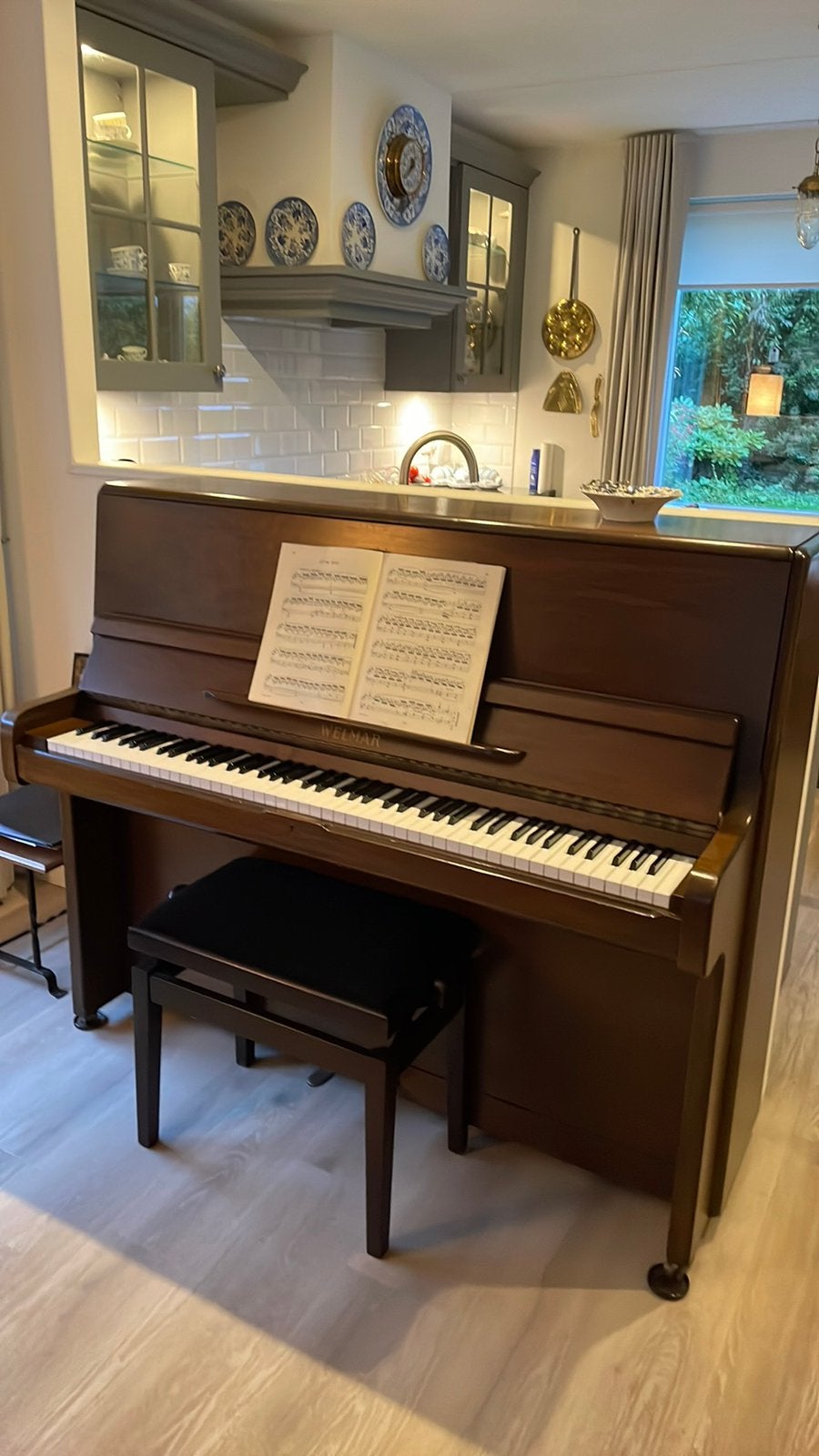 Zeer goede WELMAR Piano aangeboden, Muziek en Instrumenten, Ophalen, Gebruikt, Bruin, Piano