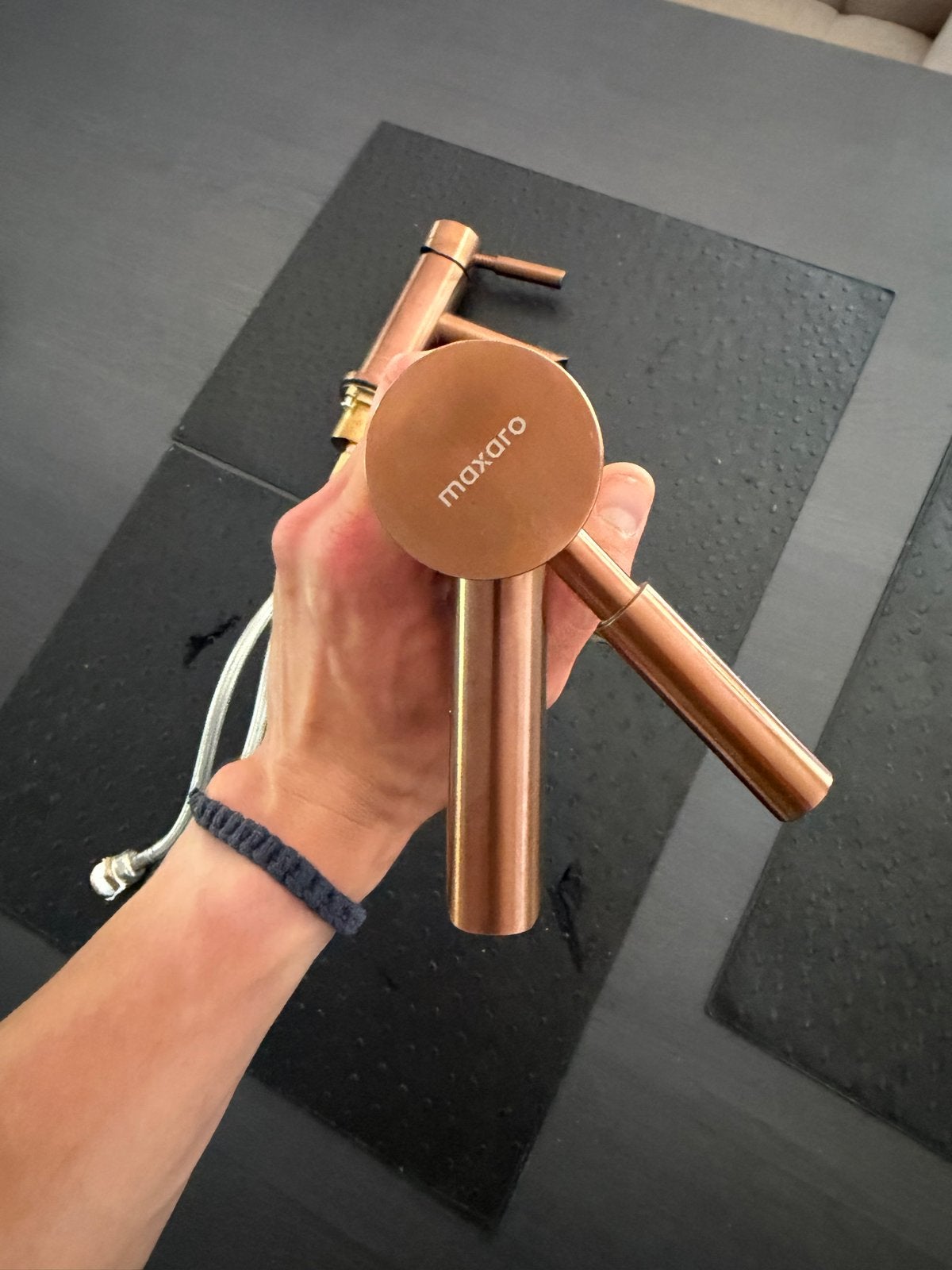 Maxaro koperkleurige kraan (2 stuks), Ophalen, Zo goed als nieuw, Koper, Kraan