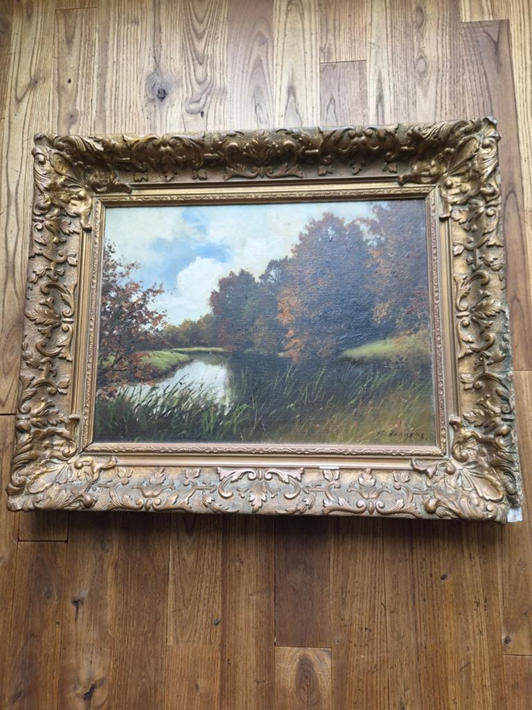 Origineel Schilderij van Frans Baaijens - Landschap, Ophalen