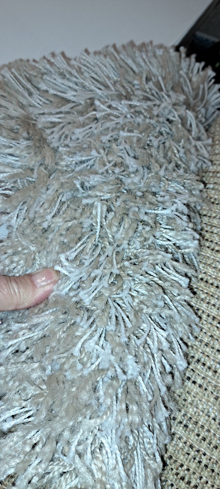 vloerkleed 200x200 cm kleur lichtbeige., Ophalen, Beige, Vierkant, 200 cm of meer