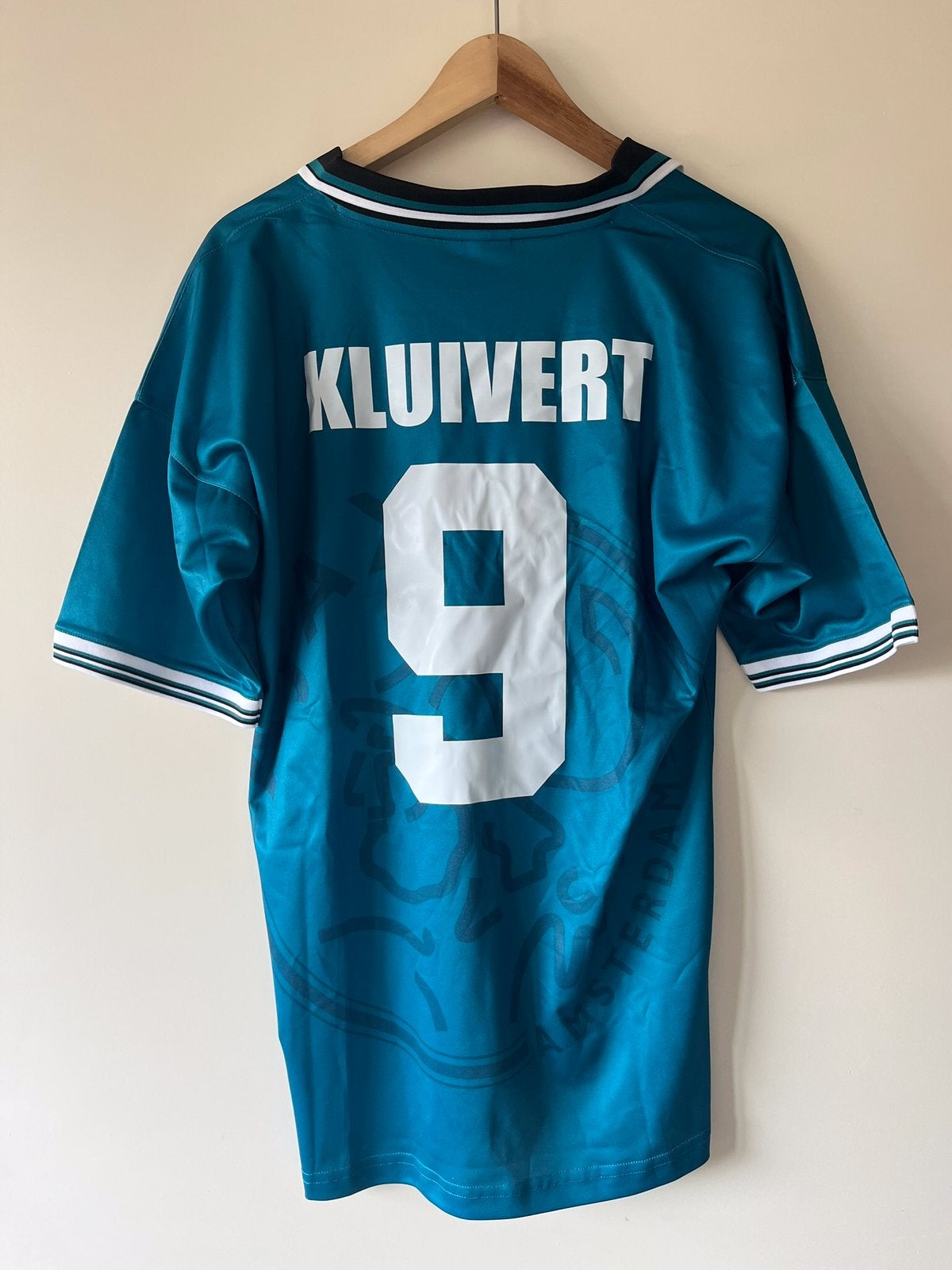 Kluivert ajax retro voetbalshirt maat M, Ophalen of Verzenden, Zo goed als nieuw, Shirt