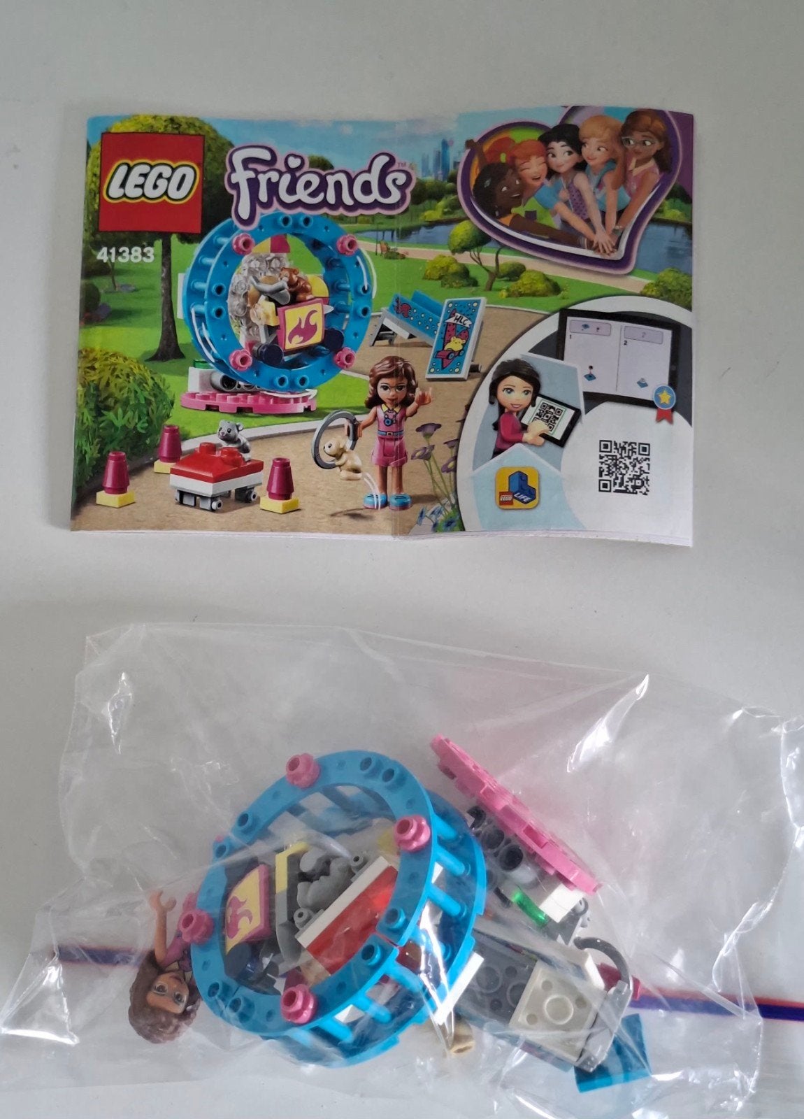LEGO Friends 41383 Olivia's Hamsterspeeltuin, Ophalen of Verzenden, Zo goed als nieuw, Overige merken